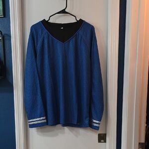 Blue V-Neck Men's STAR TREK Shirt